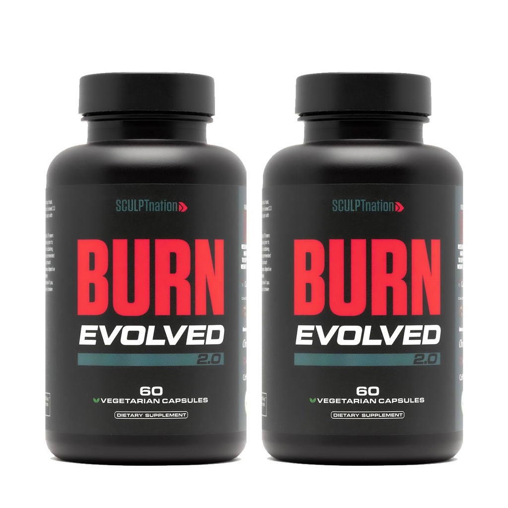 Sculpt Nation by V Shred Burn Day for Men - Metabolismo Booster con Cayenne, Gymnema Leaf Extract, and Alpinia Galanga Root Powder - 2-Pack - 60 capsule