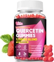 Quercetin Gummies 1200mg - Quercetin con vitamina C e zinco, Bromelain, Elderberry, Vitamina D3 - Integratori di quercetina per bambini e adulti Immunità & Allergy Support