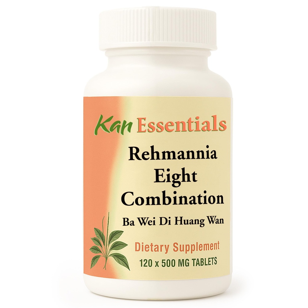 Kan Herb Company Rehmannia Otto Combinazione – Tradizionale cinese Herbal Blend per cani e gatti per sostenere la salute del rene, vitalità, & equilibrio ormonale, erbe compresse supplemento per gli animali, 120 compresse