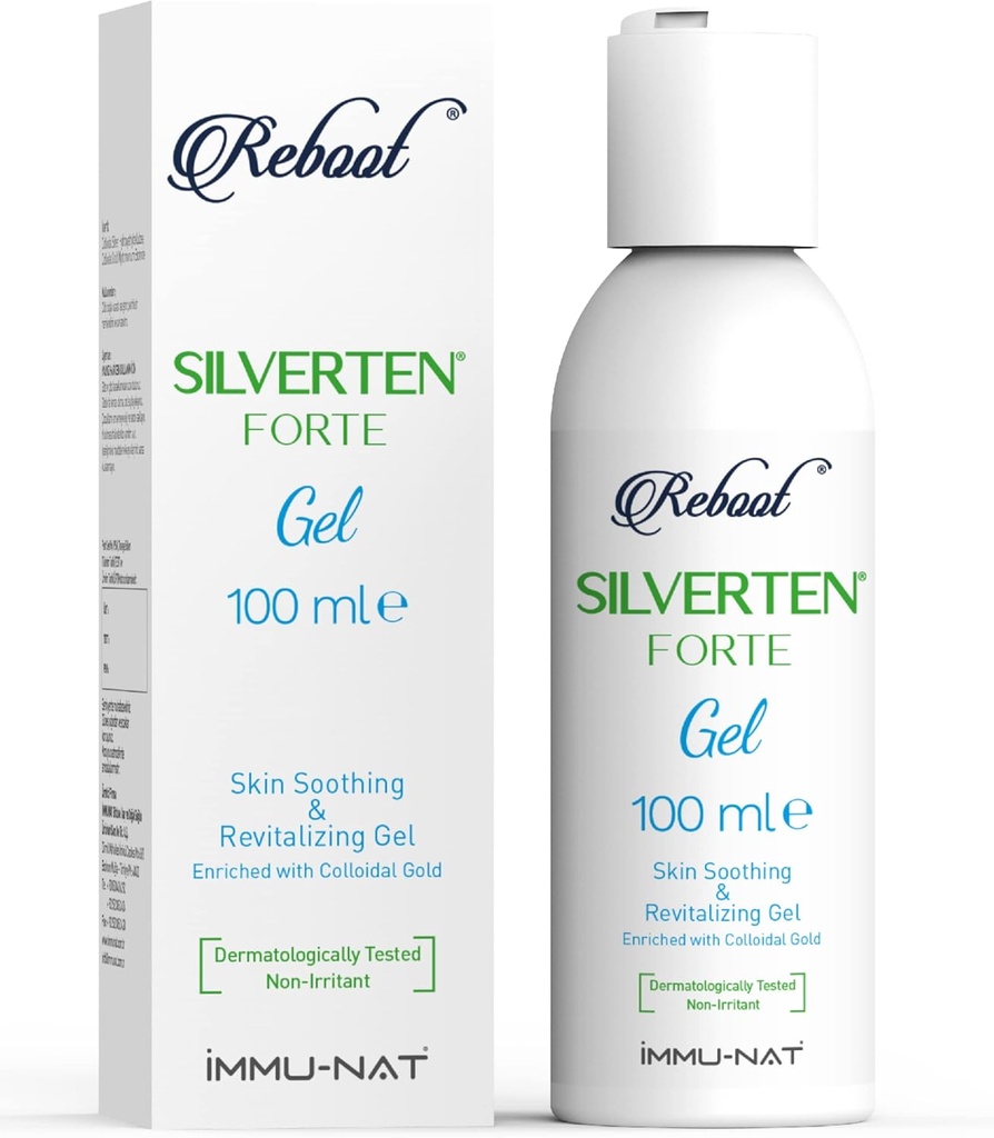 Reboot Silverten Forte - Antimicrobico Silver Wound Care Gel - 3.4oz - Fast First Aid Relief for Burns, Itching & Scars - Cooling, Soothing & Revitalizing - Sicuro per bambini e animali
