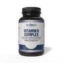 Wellotrix Advanced B-Complex – Spettro completo di 8 vitamine B essenziali (B1, B2, B3, B5, B6, B7, B9, B12) in forme di coenzima attivo – Supporta il metabolismo energetico e la salute cellulare – 120 capsule