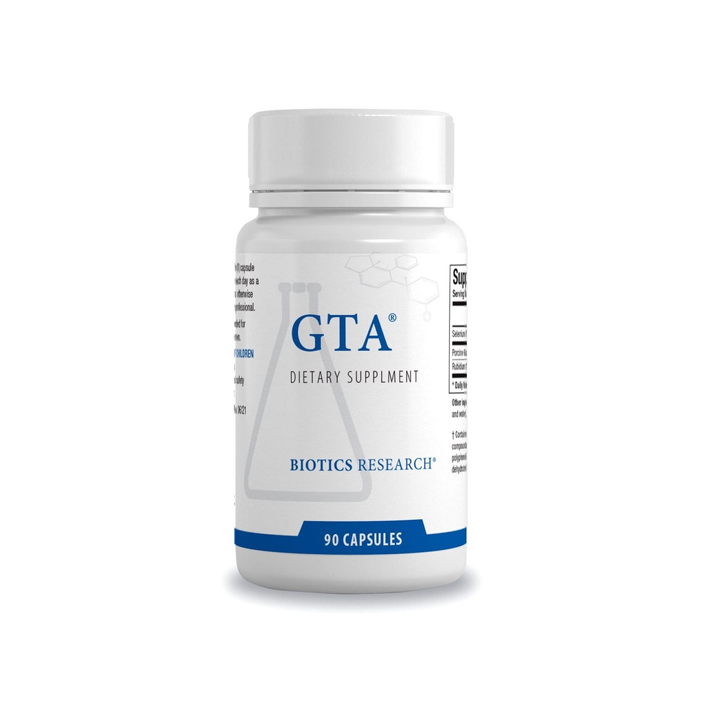 Biotics Research GTA – Selenium Supplement with Rubidium, Porcine Glandular, Endocrine Glands Support, Optimal Hormonal Balance - SOD, Catalase, Phytochemically Bound Trace ElementsTM - 90 Capsule
