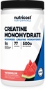 Nutricost Creatina Monoidrato Polvere (Watermelon, 500 Gram) - Integratore Micronizzato Creatina - Vegan, Non OGM, Gluten Free
