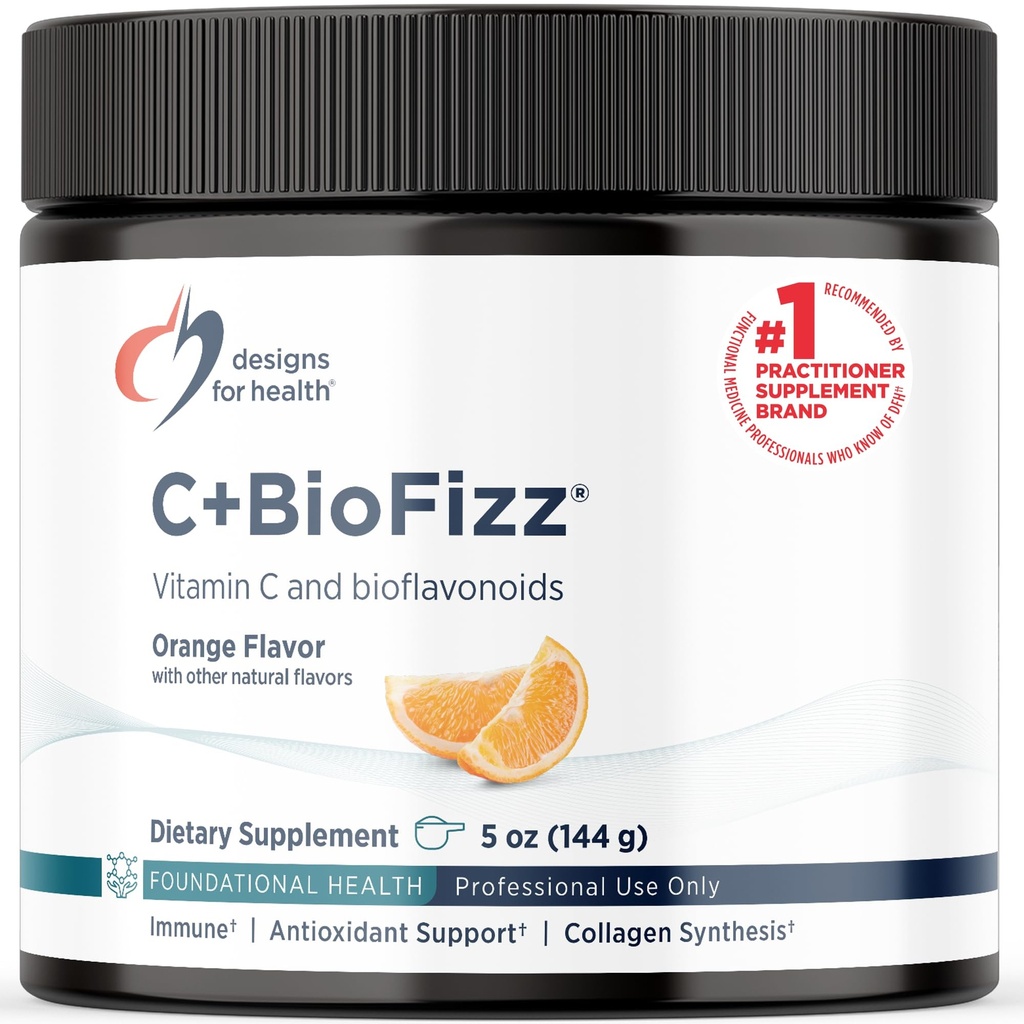 Progetti per la salute C+BioFizzy Vitamin C Bere la polvere ad alta potenza della vitamina C con i bioflavonoidi - Supporto immunitario + antiossidante - Vegan (36 Serve / 144g)