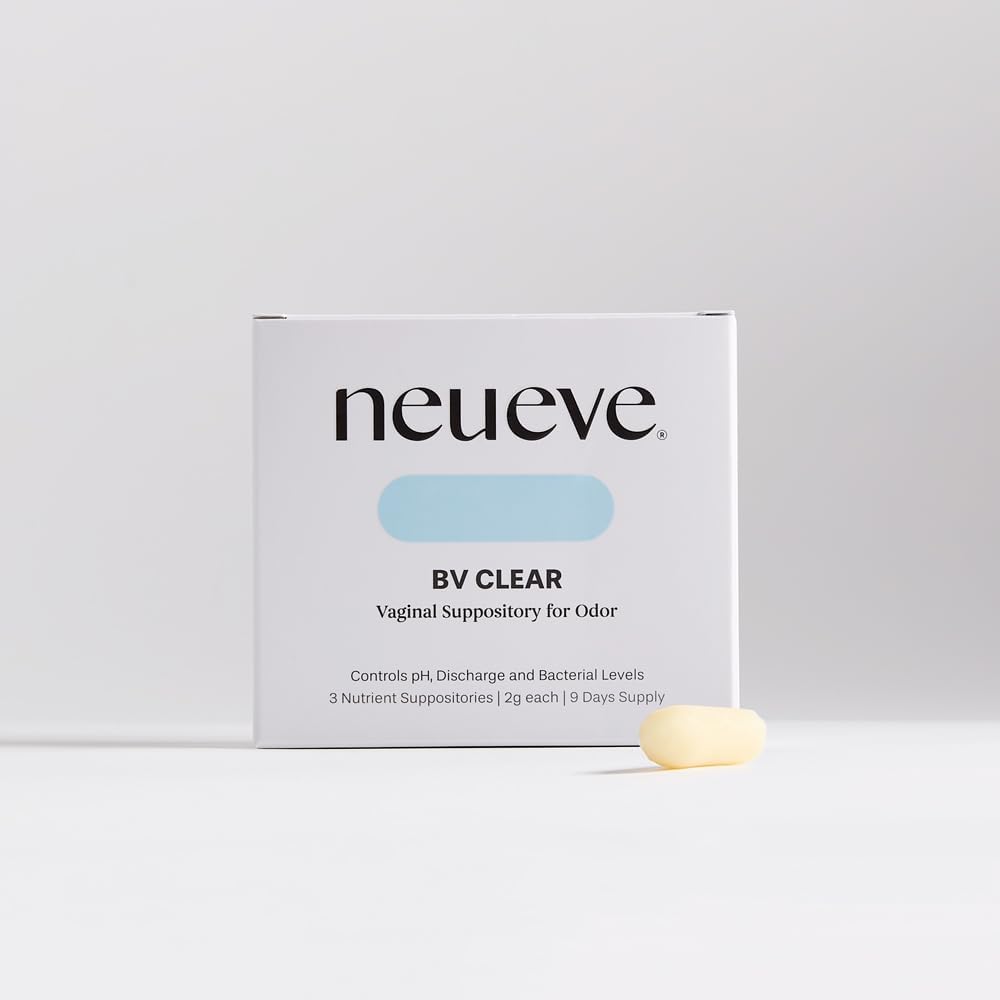 NeuEve BV Clear per <45 | per l'odore vaginale e il sollievo della vaginosi batterica | pH-Balancing and Deals with Gardnerella Vaginalis and Recurrent BV