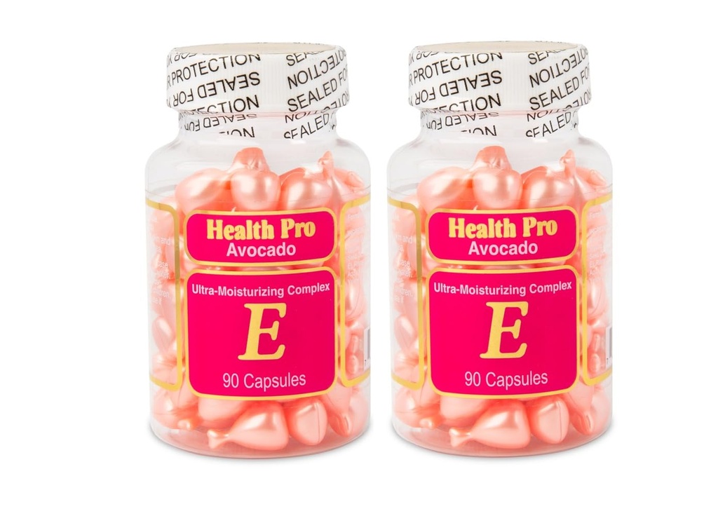 Vitamina E Olio capsule per la pelle – Topical Moisturizing Capsule | Twist & Apply | con Avocado | 90 capsule Ciascun (Pack of 2)