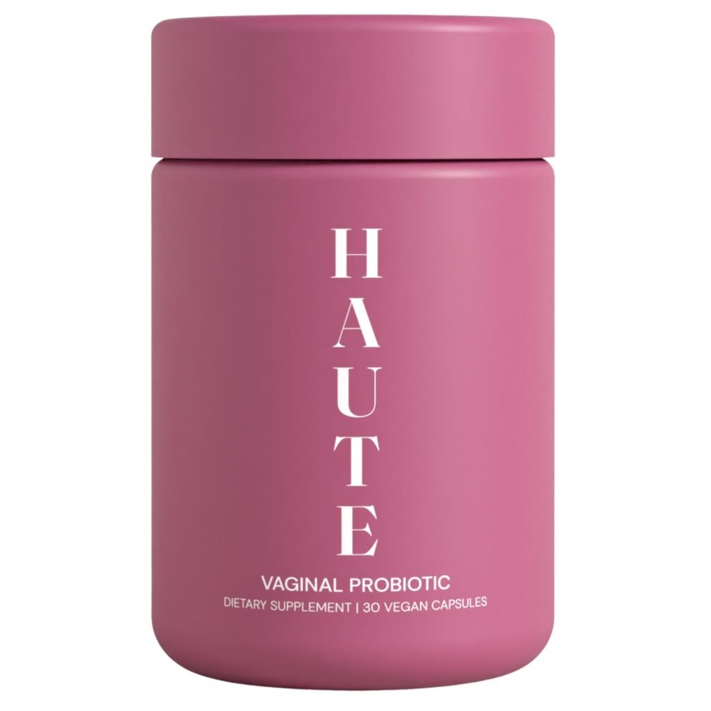 Probiotici vaginali HAUTE con prebiotici e Lactobacillus Crispatus, bilanciamento del pH, odore vaginale sano, supporto digestivo, 30 conte