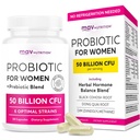 Probiotici per le donne | 50 miliardi di CFU per il supporto vaginale, pH Balance & Digestive Health Support | Probiotici femminili con Prebiotici & Hormone Balance Blend | Terze Parti Testate, Vegan & Gluten-Free | 30 Ct