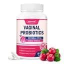 Probiotici vaginali ZEBORA per le donne 100 miliardi di CFU, Probiotici per la salute digestiva & pH vaginale Balance & salute del tratto urinario, con mirtillo organico & prebiotici, 90 capsule vegetali