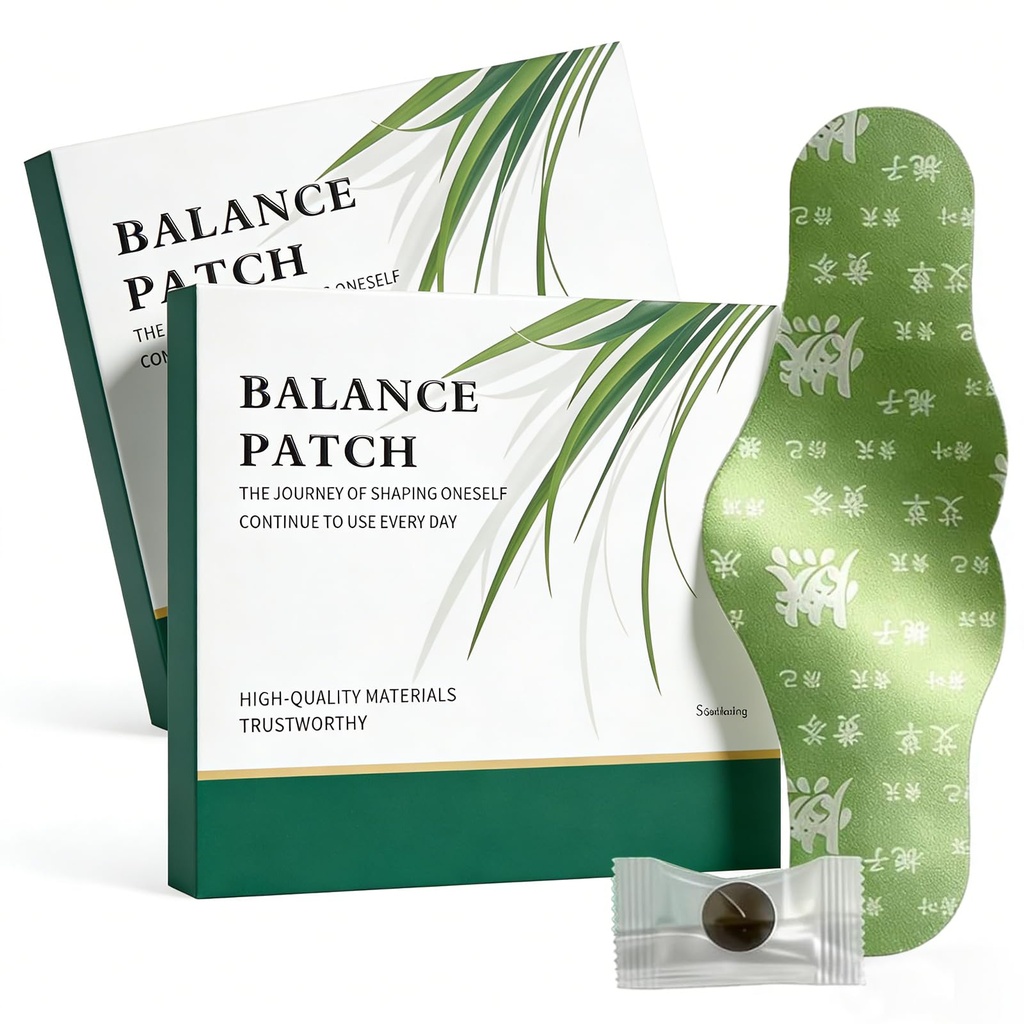 Patch di equilibrio, Patch di erbe giapponese Stomach, Ingredienti basati sulle piante, Promuove Abdominal Comfort Design non irritante, Design adesivo confortevole, Facile uso topico (2 scatole-10 patch)