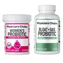 CHOICE femminile Probiotico 30ct + Bloat & Gas Probiotic 30ct - Advanced Digestive Health Bundle for Women