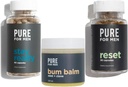 Puro per gli uomini rimanere pronto fibra (120 conteggio), Bum Balm & Reset (30 conteggio) Bundle