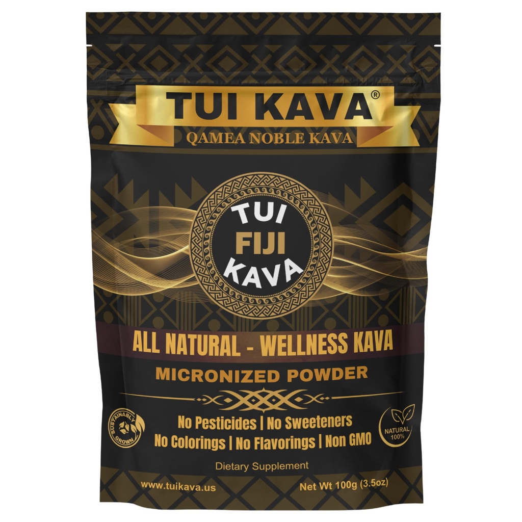 MICRONIZED Noble Kava Root Powder – 100g (3.5oz) Trial Size | Heady & Euphoric | Natural Mood, Sleep & Stress Support | Premium Fijian Kava for Focus & Relax | NO STRAINING