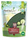 Cibo per vivere la polvere di Spirulina Organica, 4 Pounds — Non OGM, Kosher, Raw alghe blu-verde, Superfood Vegan, Bulk, Non Irradiated, Pure Vegan Green Protein, Ricco di vitamine e minerali, Grande per Bevande