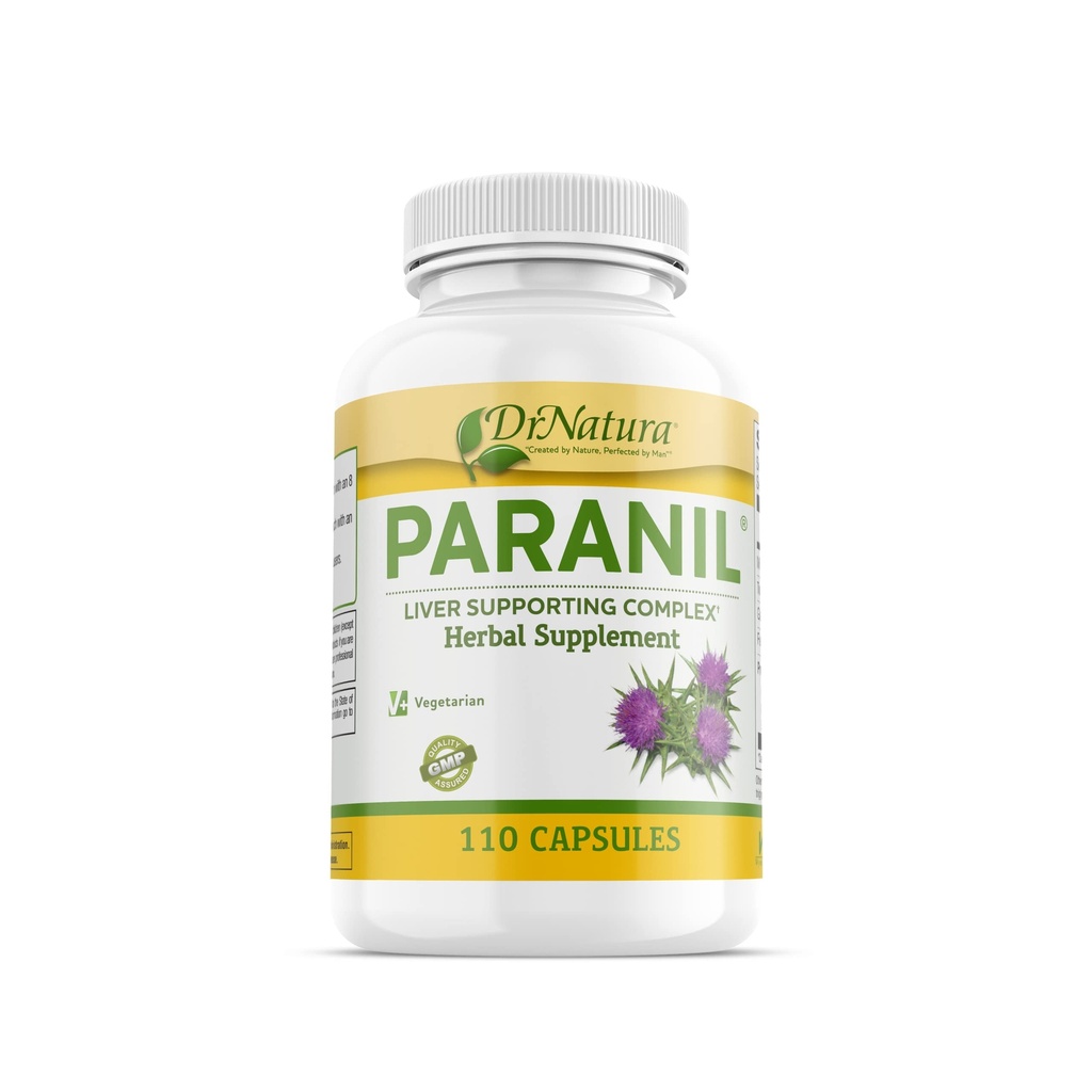 DrNatura Paranil® Liver & Colon Cleanse - 17 Complesso di erbe con cardo al latte per la disintossicazione, 110 Capsule Vegetariani