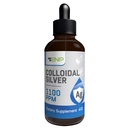 Colloidale Argento Liquido 1100 ppm | Extra Forza Argento Liquido Supplemento | 4 oz Amber Vetro Bottiglia con Dropper