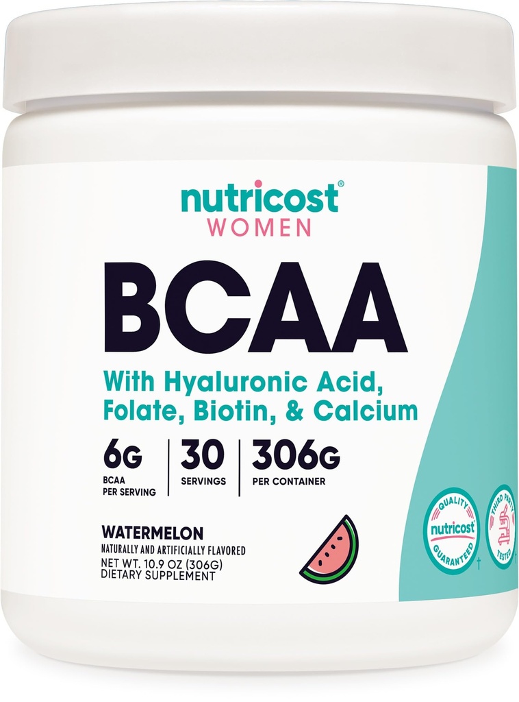Nutricost BCAA per le donne (Watermelon, 30 Serve) - Formulato specificamente per le donne - Non OGM e senza glutine