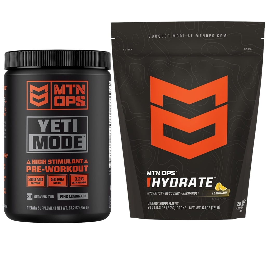 MTN OPS Yeti Modalità Pink Lemonade + Hydrate Lemonade Bundle