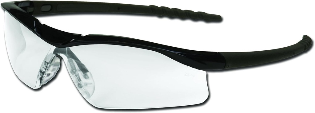 Occhiali di sicurezza MCR DL110AF Dallas con telaio nero lucido e lente anti-Fog trasparenti