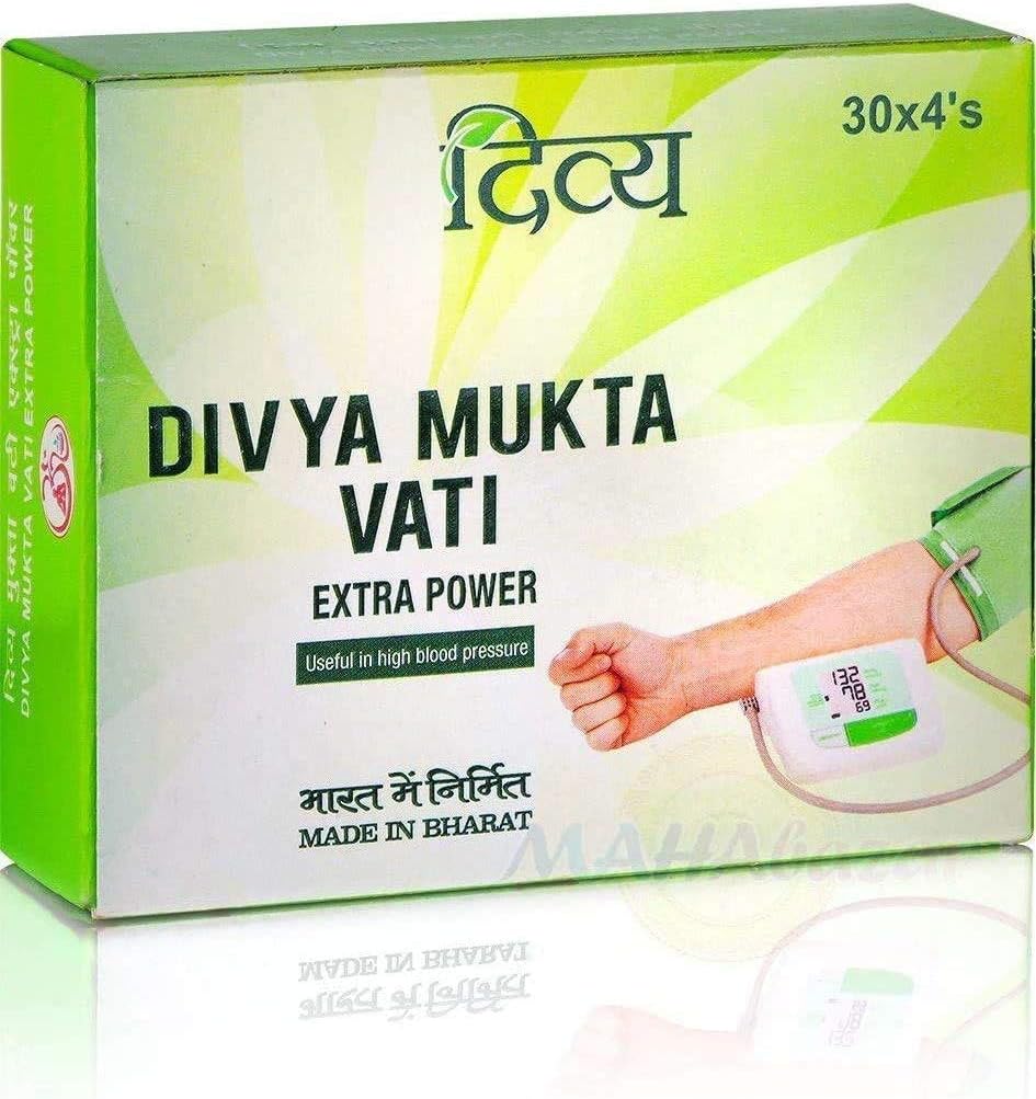 Originale Patanjali Divya Muktavati, Extra Power 120 Conte, Ayurvedic, 100% Naturale
