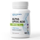 Puregen Labs Alpha Lipoic Acid 600mg [High Potency] Total 360 Veggie Caps, Antiossidante Supporto | No Harmful Additives | Non OGM, NO Gluten and Dairy, 600 mg per capsula - Made in USA - 2 Pack