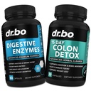 Detox Digestivo Enzimi & Colon Cleanser - Supplemento Digestione & 15 giorni Pillole Detergenti Intestinali per Donne & Uomini - Lassativo Naturale Veloce per il Rilievo di Costipazione & Bowel