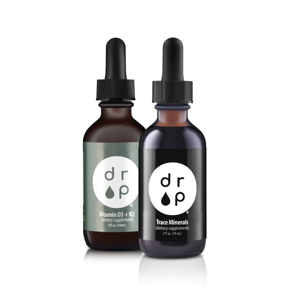 Goccia Integratori di Trace Organici Gocce di Elettrolita e Vitamina D3+K2 Gocce Bundle