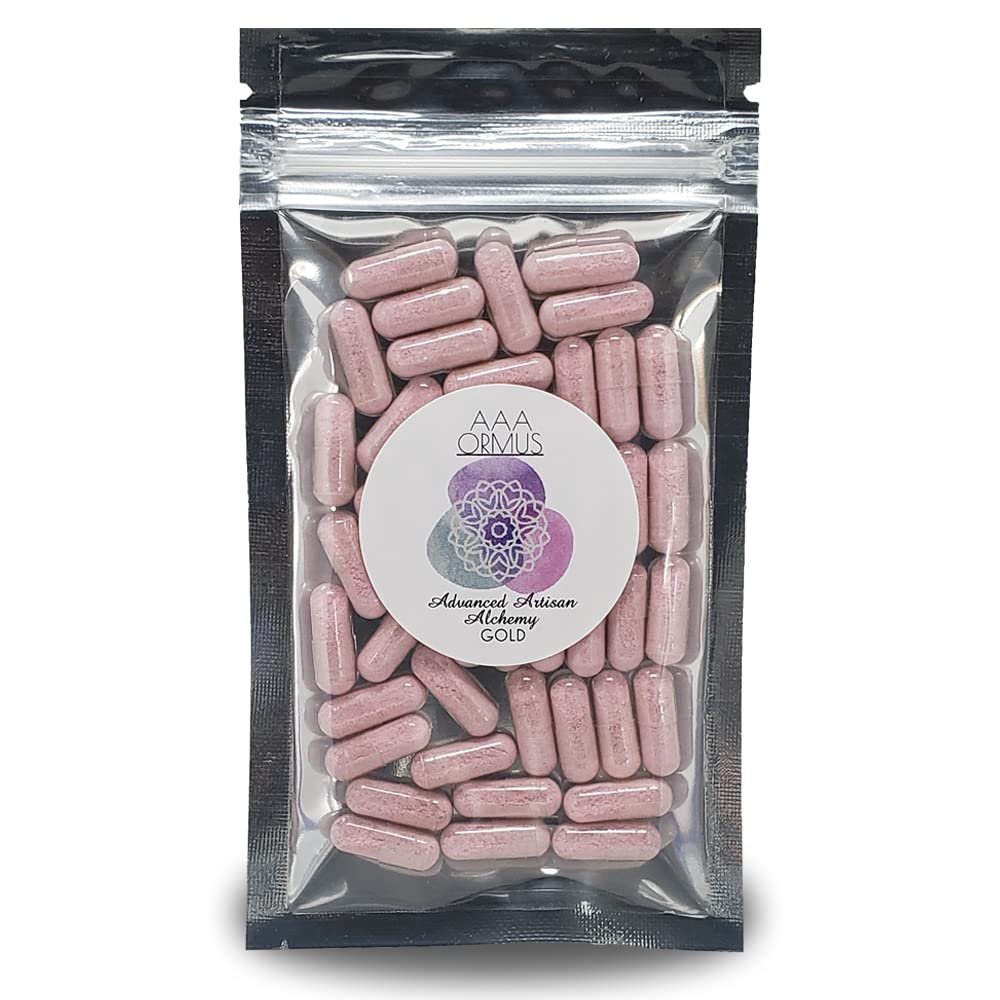 ORMUS Gold - Capsule Oro Colloidali Vegan - Oro Monoatomico Ormus - Pietra Filosofale - 45 Conte Bag