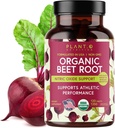 Compresse di radice di barbabietola organica Premium USDA Plant.O [1350mg polvere di barbabietole] con pepe nero per l'assorbimento extra - Supplemento di ossigeno nitrico