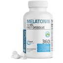 Bronson Melatonin 12mg dissolvere rapidamente il supporto di sonno notturno & supporto di rilassamento, 360 menta piperita vegetariana