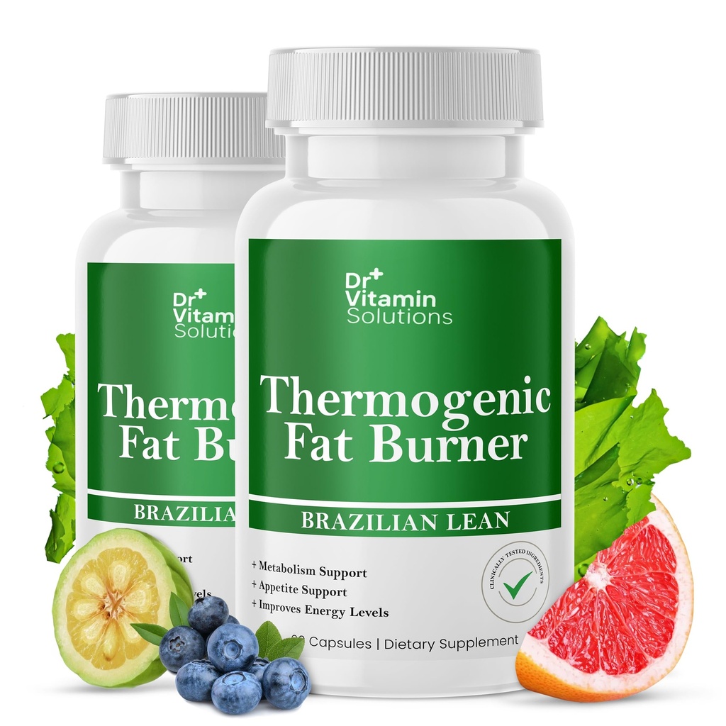Termogenico Fat Burner per le donne e gli uomini - Appetite Suppressant per la perdita di peso - Include Estratto di tè verde per Bloat Relief - Metabolismo Booster - Confezione da 2