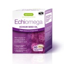 Echiomega Vegan Triple Omega 3 6 9 500 mg, Echium Seed Oil, EFA Supplement for Women with GLA, 60 Softgels