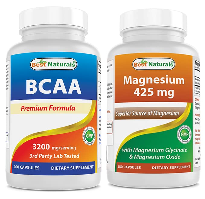 Migliori naturali BCAA 3200 mg & Magnesio Glycinate 425 mg