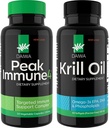 Daiwa Peak Immune 4 - Natural Immune System Booster + Daiwa Krill Oil – Omega 3 Krill capsule olio