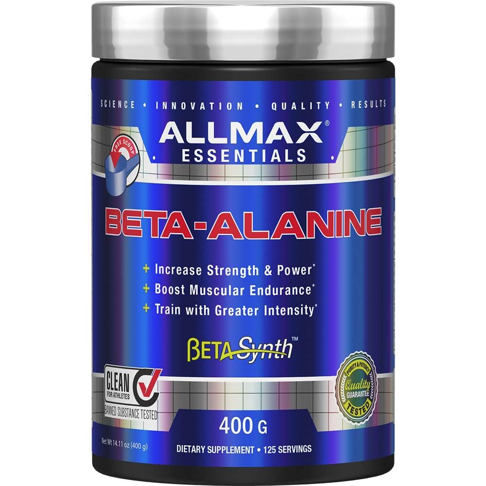 ALLMAX Nutrition Beta-Alanine Powder, Miglioratore di prestazioni per resistenza e resistenza, 400g (14.11 oz)