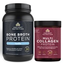Antica Nutrition Bone Broth Protein Powder, Vanilla, 40 Serve + Multi Collagen Protein Powder, Non aromaed, 45 Serve