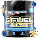 G Fuel Megaman Energy Drink Powder, Pre Workout Caffeine Mix for Gaming, Sugar Free Focus Amino, Vitamina + Antiossidanti, 9.9oz (Blue Slushee, 40 Servings)