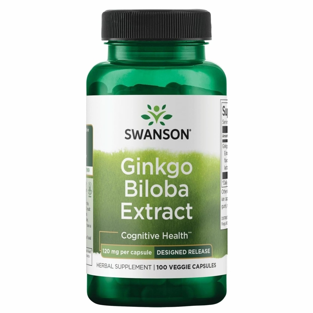 Ginkgo 120 mg 100 capsule di Swanson Ultra