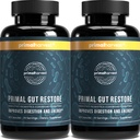 Primal Harvest 2 Pack, Restore per Gut Health, Primal Gut Restore w/POSTbiotics, PREbiotici e PRObiotici per le donne e gli uomini, 60 CT - Digestione, Colon Cleanse, aiuta Leaky Gut Repair