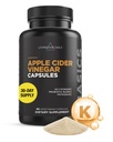 Livingood Daily Apple Cider Vinegar Capsule con La Madre (1500mg) - ACV Pillole con Probiotici & Potassium per Donne & Uomini - Supporta Gut Salute, Digestione, Appetite & Peso - Vegan, 90 capsule