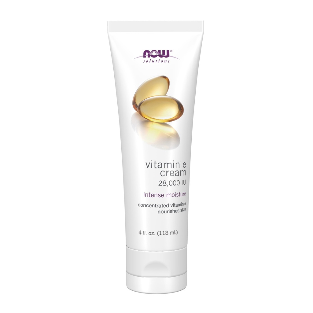NOW Foods Solutions, Vitamina E Cream 28.000 IU, Intensa umidità, Vitamina E concentrata, 4-Oncia