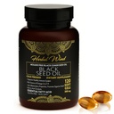 Capsule di olio di semi neri - Pressati a freddo 120 Softgel 500mg, Qualità Premium Nigella Sativa, Olio di semi di cumino nero puro al 100% - Non OGM (120 Conte - Confezione da 1 Bottiglia di plastica)