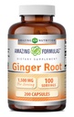 Incredibile Formulas Ginger Root 4:1 Supplemento | 1500 Mg Per Serving | 200 Capsule Supplemento | Non-GMO | Gluten Free | Made in USA