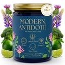Modern Antidote® Modern Toxin Detox Powder [ANTIOXIDANT & Herbs] - Daily Drink Mix with Sulforaphane, DIM & NAC - Liver Support & Cleanse - Anti Brain Fog & Energy Booster (28 Servings)