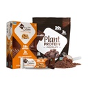 Burro di arachidi croccante di cioccolato scuro di Nugo, 17g Proteine Vegane, 3g Zucchero, 12 Conte e polvere proteica delle piante di Nugo, 20g Protein, 3g Zucchero, 25 Serve