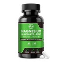 Magnesio Glycinate Capsule, Magnesio Glycinate Supplemento con Zinco, Vitamina D3 & B6 - Promuove Nerve, Bowel, Funzione di Rilassamento - 60 Capsule Vegan