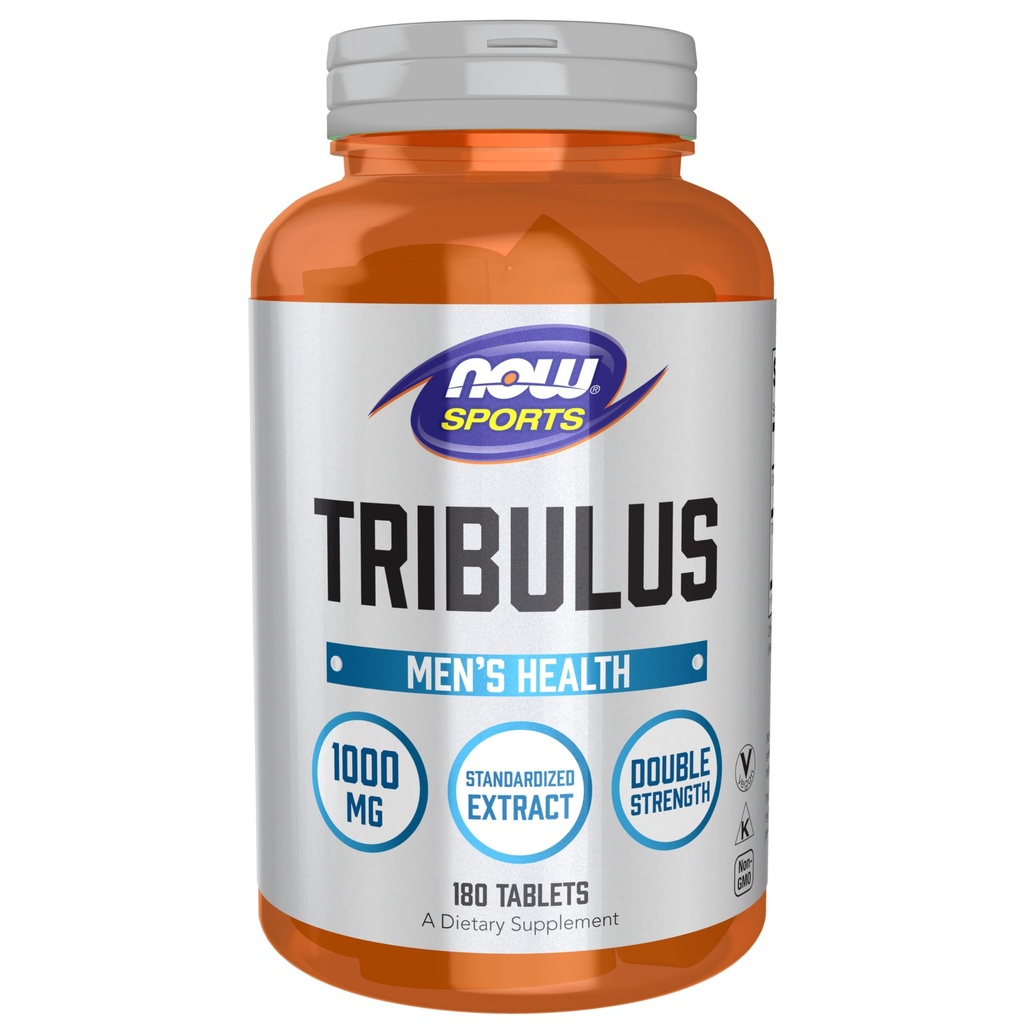 NOW Alimenti Nutrizione sportiva, Tribulus (Tribulus terrestris) 1.000 mg, Doppia Forza, Salute degli uomini, 180 compresse