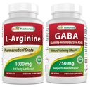 I migliori naturali L-Arginina 1000 mg & GABA Supplemento 750mg