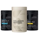 Sport Research® Multivitamins Pack - Omega 3 + Vitamina D3 K2 5000iu + Peptidi di collagene