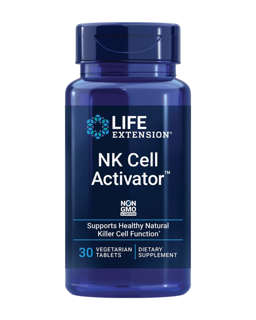 Estensione di vita NK Cell ActivatorTM, Supporto Immune, Natural Killer Cell Activity, enzimaticamente modificato Riso crusca, Non OGM, Vegetariano, 30 Tablet